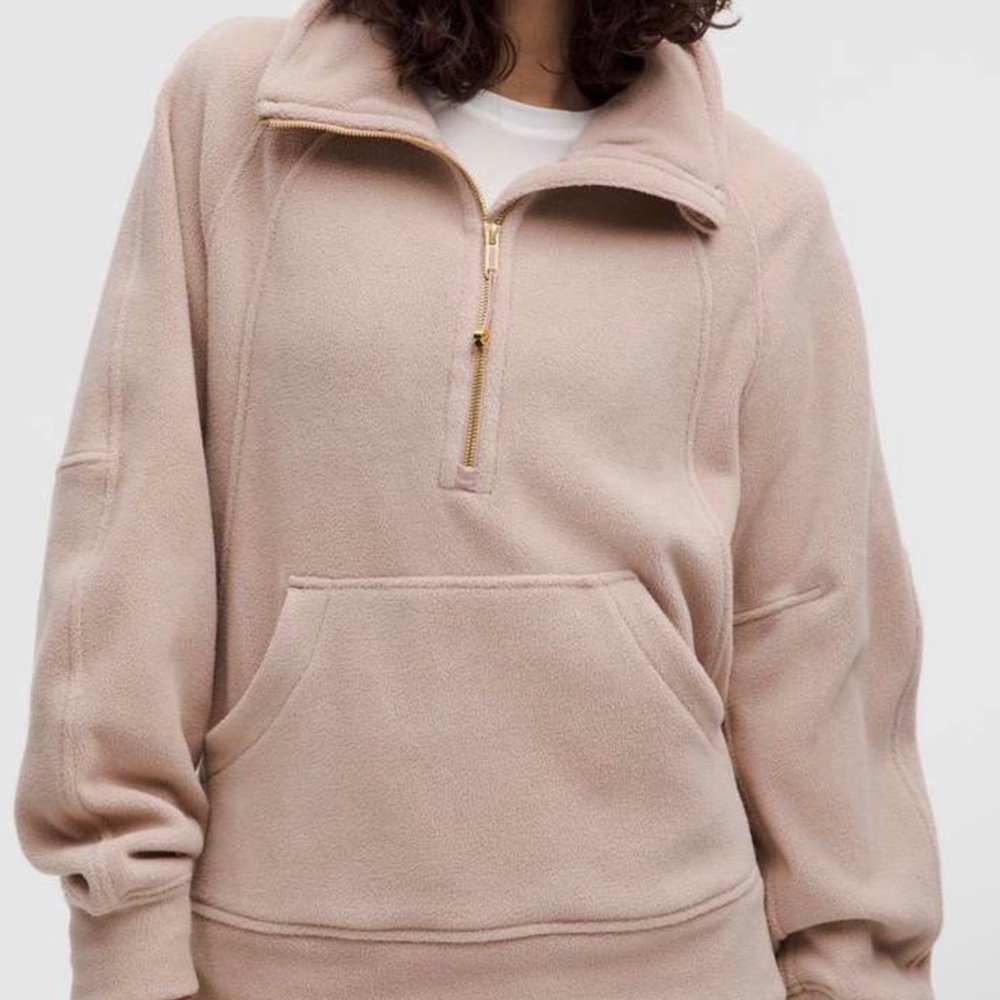 XX SOLD XX Lululemon Tumbled Fleece Funnel Neck Half Zip Scuba